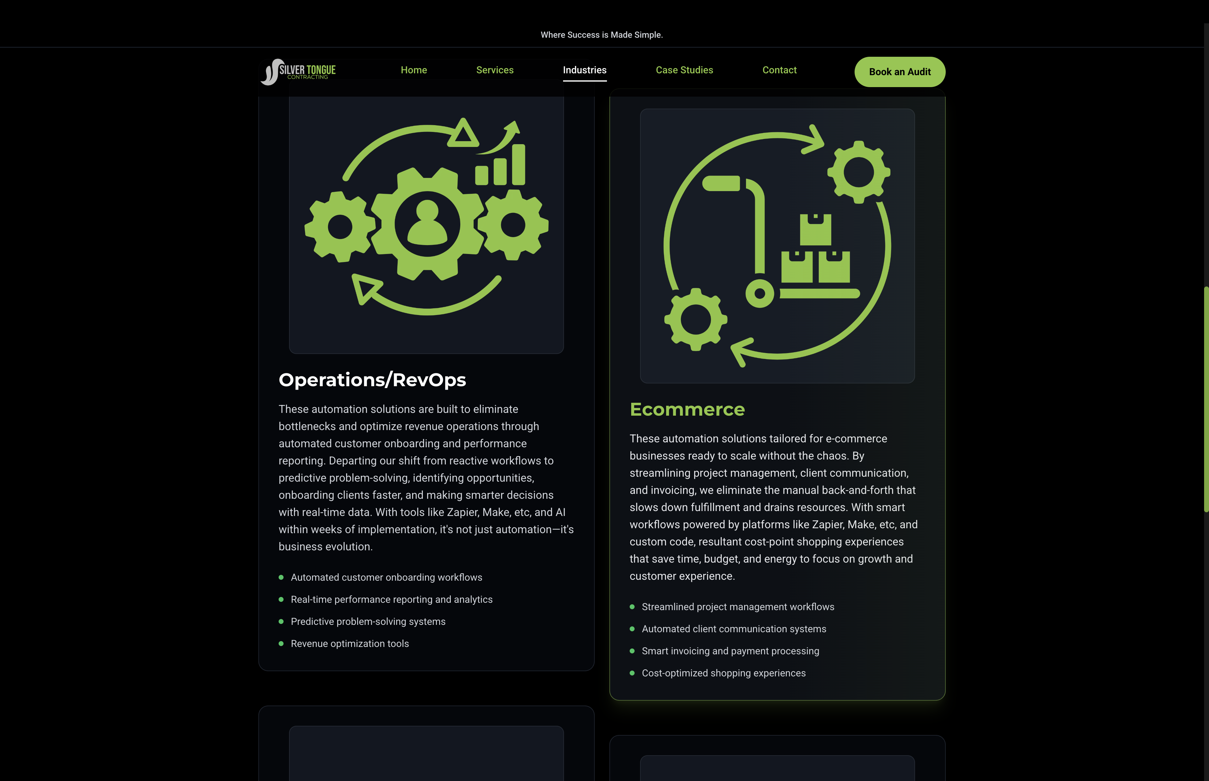 Silver Tongue Contracting screenshot